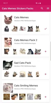 Cat Memes Stickers WASticker android App screenshot 3